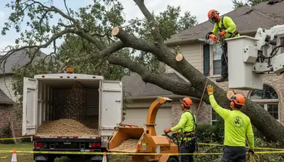 Arbor Tree Care crew handling emergency tree removal in Columbus, OH