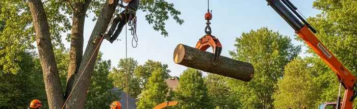 Professional tree removal team serving Columbus, OH for safe tree cutting and cleanup