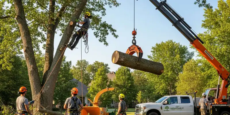 Professional tree removal team serving Columbus, OH for safe tree cutting and cleanup