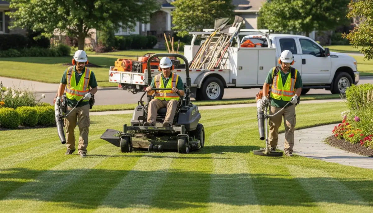 Columbus, OH tree service crew providing professional tree removal and care for local homes