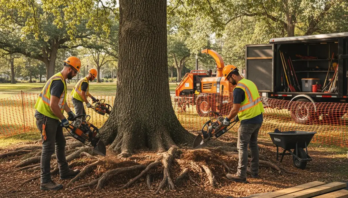 Root protection service in Columbus, OH helping trees stay stable and healthy