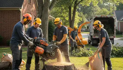Stump removal service in Columbus, OH for safe, complete stump extraction and cleanup