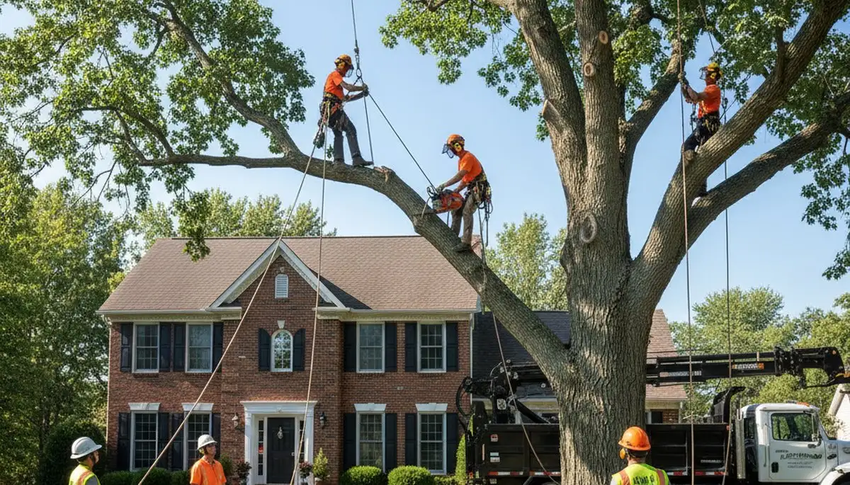 Tree service team providing safe tree removal in Columbus, OH